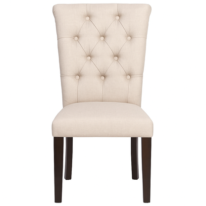 Sandshell Royal Dining Chairs – High Back Upholstered Seating with Solid Teak Frame | Luxury Dining Furniture UK